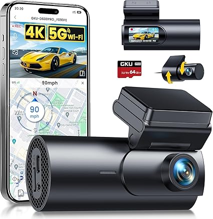 GKU 4K Premium Dual Dashcam