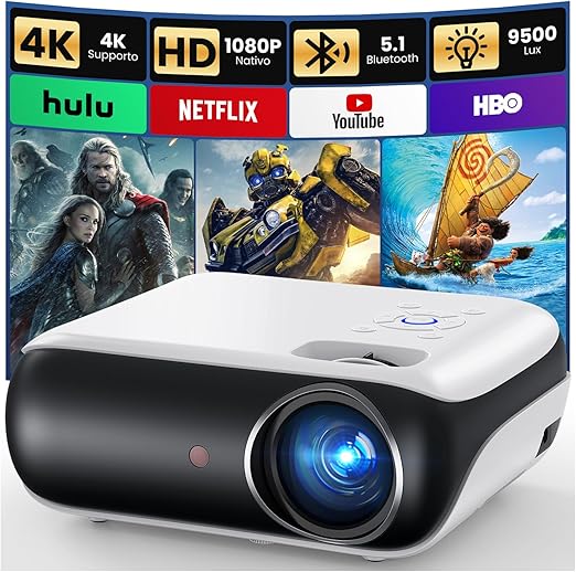 HAPPRUN Mini 4K Projector