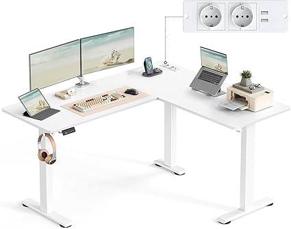 VASAGLE L-Vormig Hoekbureau